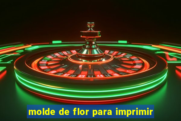 molde de flor para imprimir